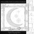 White and Silver Foil Crescent Moon Christmas 6