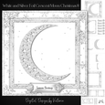 White and Silver Foil Crescent Moon Christmas 8