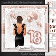 Elegant 18th, 21st and 25th Birthday Brown Haired Girl