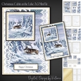 Christmas Cabin at the Lake 7x5 Mini Kit