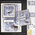 Christmas Deer in the Woods 7x5 Mini Kit