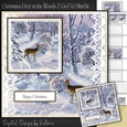 Christmas Deer in the Woods 7.45x7.45 Mini Kit