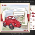 Life on the Open Road Open Book...Red VW Beetle