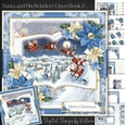 Santa and His Reindeer Open Book 2