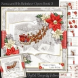 Santa and His Reindeer Open Book 3