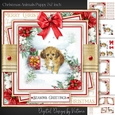 Christmas Animals Puppy 7x7 inch