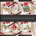 Christmas Animals Mix 7x7 inch Bumper Set