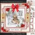 Hedgehog Christmas 7x7 inch No.5