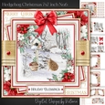 Hedgehog Christmas 7x7 inch No.6
