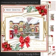 Christmas Cottage Open Book 7x7 inch No.1