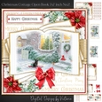 Christmas Cottage Open Book 7x7 inch No.2