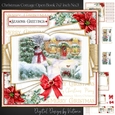 Christmas Cottage Open Book 7x7 inch No.3