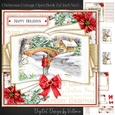 Christmas Cottage Open Book 7x7 inch No.5