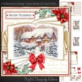 Christmas Cottage Open Book 7x7 inch No.6