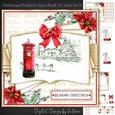 Christmas Postbox Open Book 7x7 inch No.3