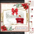 Christmas Postbox Open Book 7x7 inch No.6