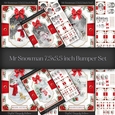Mr Snowman 7.5x5.5 inch Bumper Set