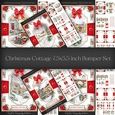 Christmas Cottage 7.5x5.5 inch Bumper Set