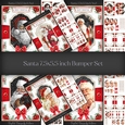 Santa 7.5x5.5 inch Bumper Set