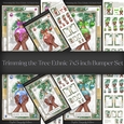 Trimming the Tree Ethnic 7x5 inch Bumper Set