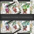 Trimming the Tree Ethnic 7x7 inch Bumper Set