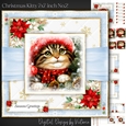  Christmas Kitty 7x7 inch No.2
