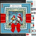 Birds at Christmas 7x7 inch No.2