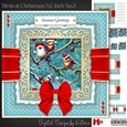 Birds at Christmas 7x7 inch No.3