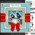 Birds at Christmas 7x7 inch No.7