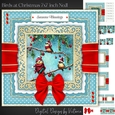 Birds at Christmas 7x7 inch No.11
