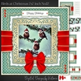 Birds at Christmas 7x7 inch No.12