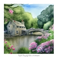 Bridge over the Water 7x7 inch No.7