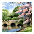 Bridge over the Water 7x7 inch No.11