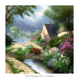 Bridge over the Water 7x7 inch No.15