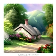 Spring Cottage 7x7 inch No.3