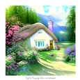 Spring Cottage 7x7 inch No.14