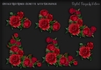 Vintage Red Roses Vignette with Decoupage
