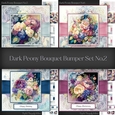 Dark Peony Bouquet Bumper Set No.2