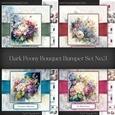 Dark Peony Bouquet Bumper Set No.3