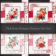 Pink Rose Bouquet Bumper Set No.1