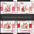 Pink Rose Bouquet Bumper Set No.2