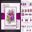 Fuchsia Bouquet 5x7 inch No.3