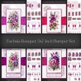 Fuchsia Bouquet 5x7 inch Bumper Set