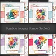 Rainbow Bouquet Bumper Set No.3