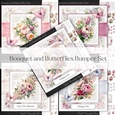 Bouquet and Butterflies Bumper Set