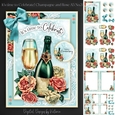 Its time to Celebrate! Champagne and Rose A5 No.3