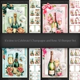 Its time to Celebrate! Champagne and Rose Bumper Set