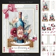 Wine Bottle Bouquet A5 No.2