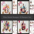 Wine Bottle Bouquet A5 Bumper Set