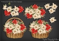 Poinsettia Basket Decoupage